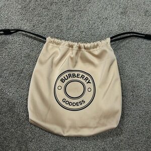 Burberry Cream Drawstring Bag